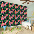 Tropical Parrot Pattern Print Wall Sticker