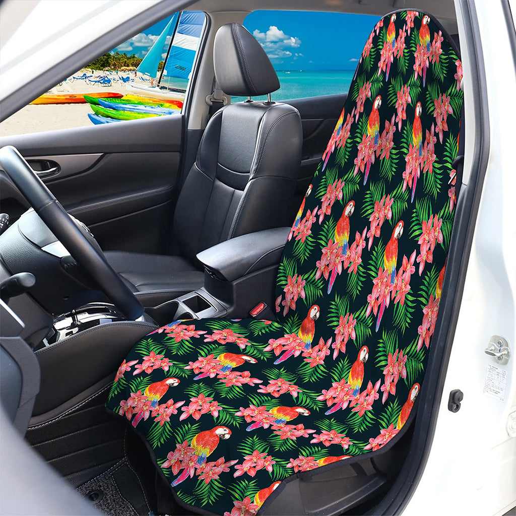 Tropical Parrot Pattern Print Waterproof Car Seat Cover