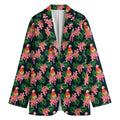 Tropical Parrot Pattern Print Women's Blazer