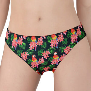 Tropical Parrot Pattern Print Women's Panties