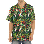 Tropical Patchwork Pattern Print Aloha Shirt