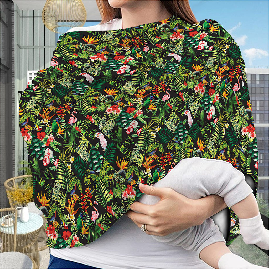 Tropical Patchwork Pattern Print Baby Seat Cover