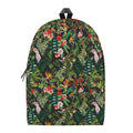 Tropical Patchwork Pattern Print School Backpack