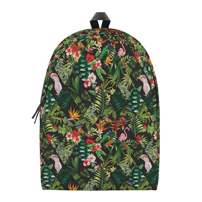 Tropical Patchwork Pattern Print Backpack