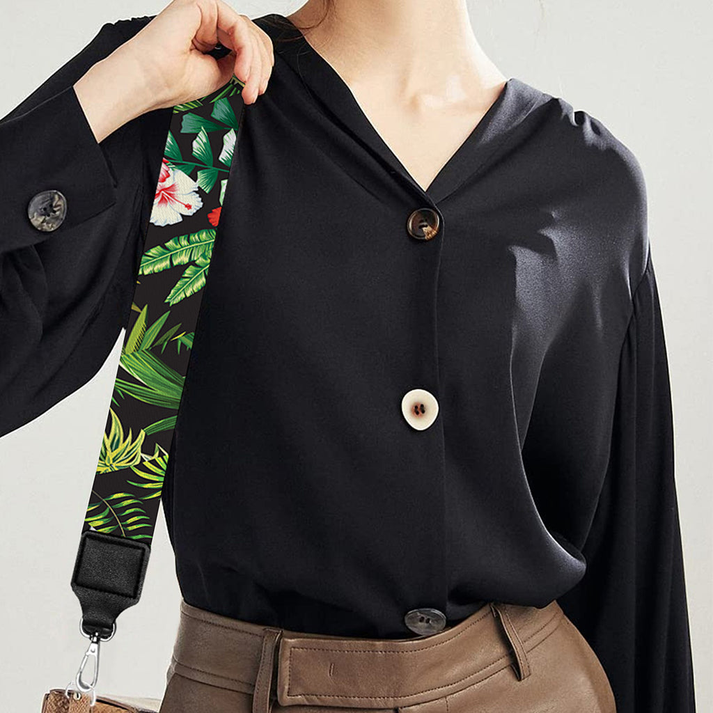 Tropical Patchwork Pattern Print Bag Strap