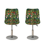 Tropical Patchwork Pattern Print Bar Stool Covers