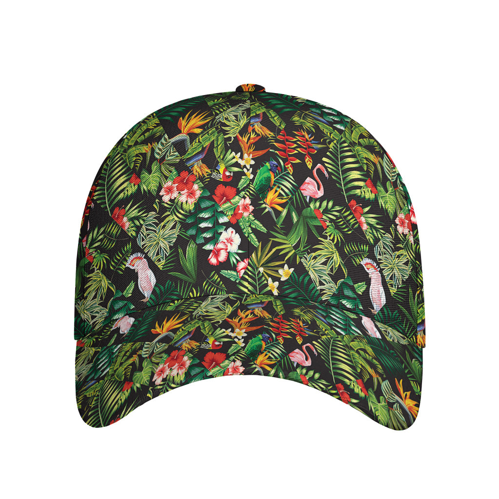 Tropical Patchwork Pattern Print Baseball Cap