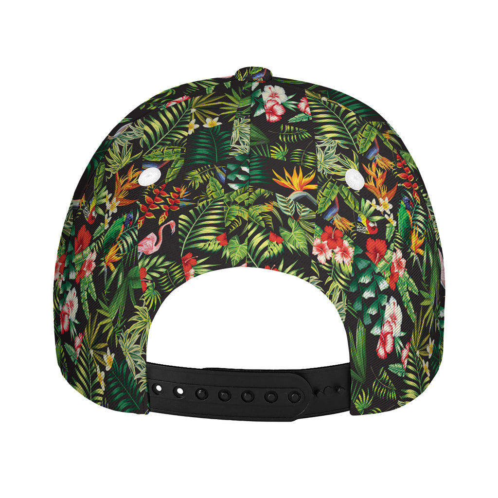 Tropical Patchwork Pattern Print Baseball Cap