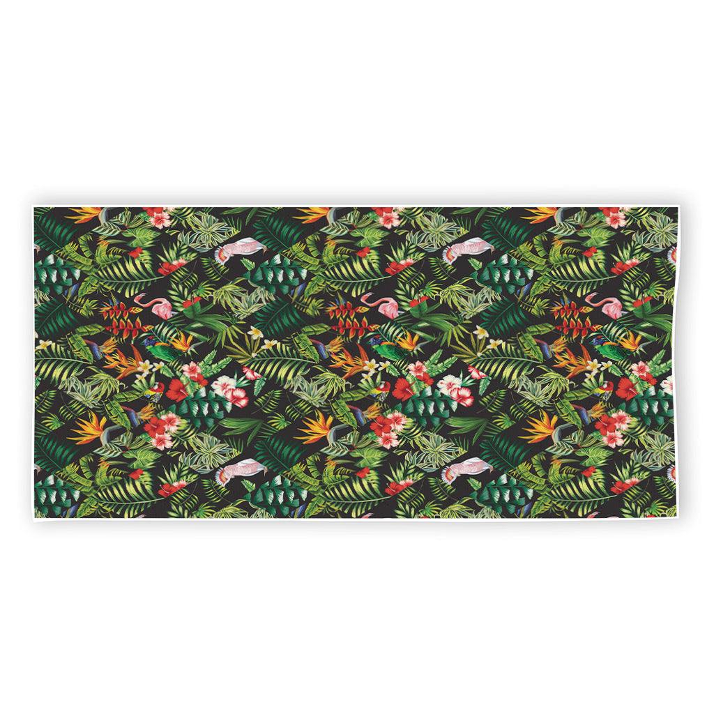 Tropical Patchwork Pattern Print Beach Towel
