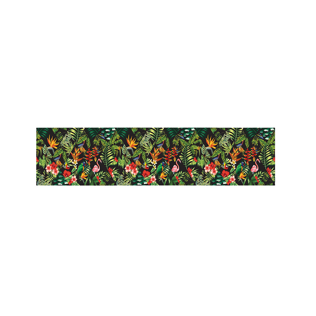 Tropical Patchwork Pattern Print Bed Runner