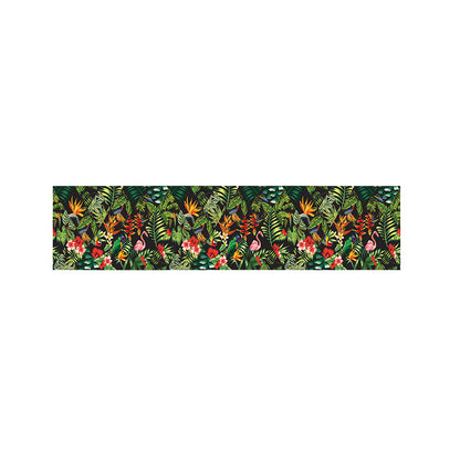 Tropical Patchwork Pattern Print Bed Runner