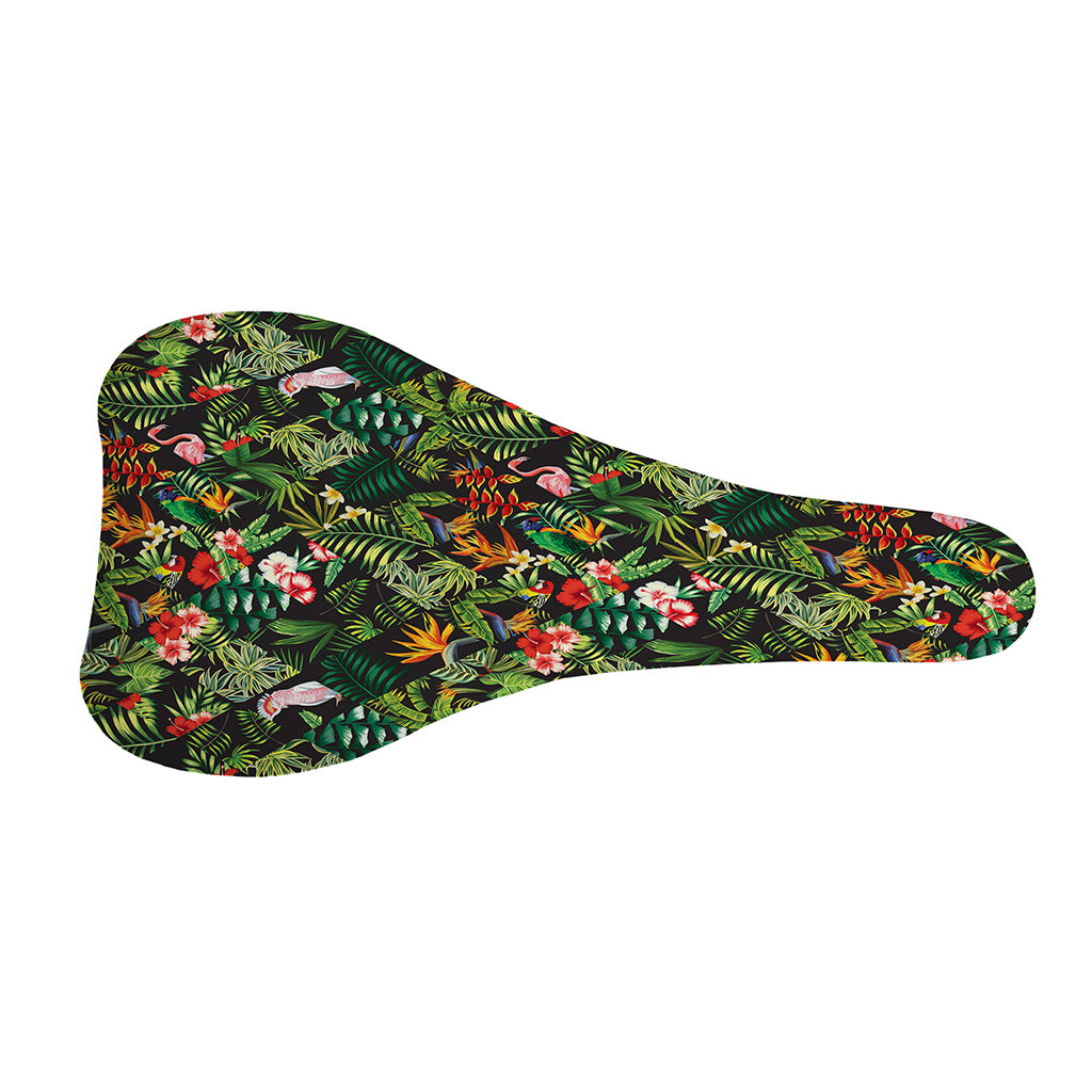 Tropical Patchwork Pattern Print Bicycle Seat Cover