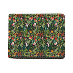 Tropical Patchwork Pattern Print Bifold Wallet