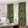 Tropical Patchwork Pattern Print Dimout Grommet Curtains