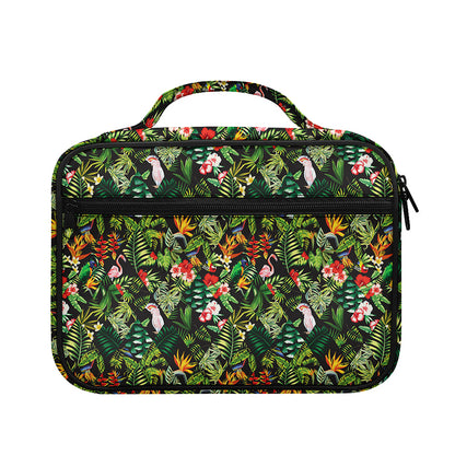 Tropical Patchwork Pattern Print Briefcase Bible Bag