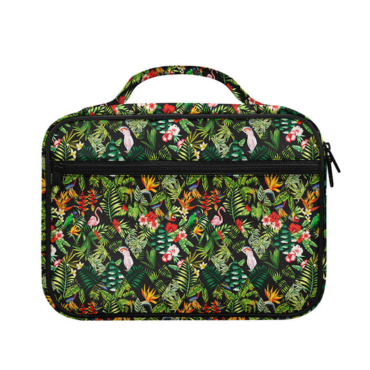 Tropical Patchwork Pattern Print Briefcase Bible Bag