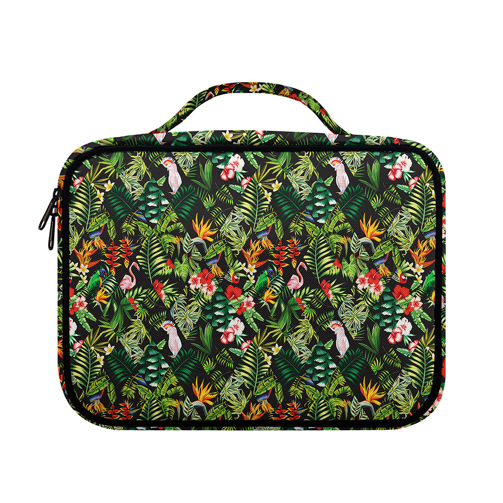 Tropical Patchwork Pattern Print Briefcase Bible Bag