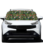 Tropical Patchwork Pattern Print Car Windshield Snow Cover