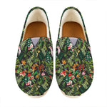 Tropical Patchwork Pattern Print Casual Shoes