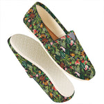 Tropical Patchwork Pattern Print Casual Shoes