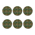 Tropical Patchwork Pattern Print Coaster Set