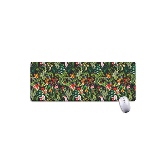 Tropical Patchwork Pattern Print Extended Mouse Pad