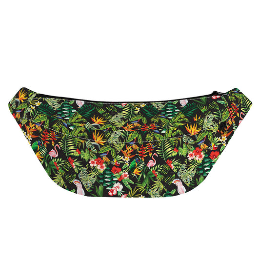 Tropical Patchwork Pattern Print Fanny Pack
