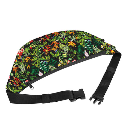 Tropical Patchwork Pattern Print Fanny Pack