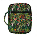 Tropical Patchwork Pattern Print Front Pocket Bible Bag