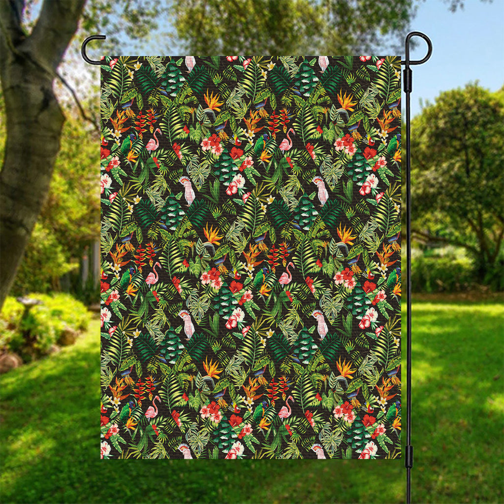 Tropical Patchwork Pattern Print Garden Flag