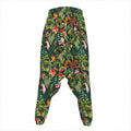 Tropical Patchwork Pattern Print Hammer Pants