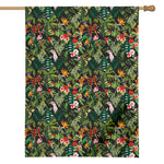 Tropical Patchwork Pattern Print House Flag