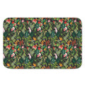 Tropical Patchwork Pattern Print Indoor Door Mat