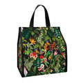 Tropical Patchwork Pattern Print Insulated Lunch Tote