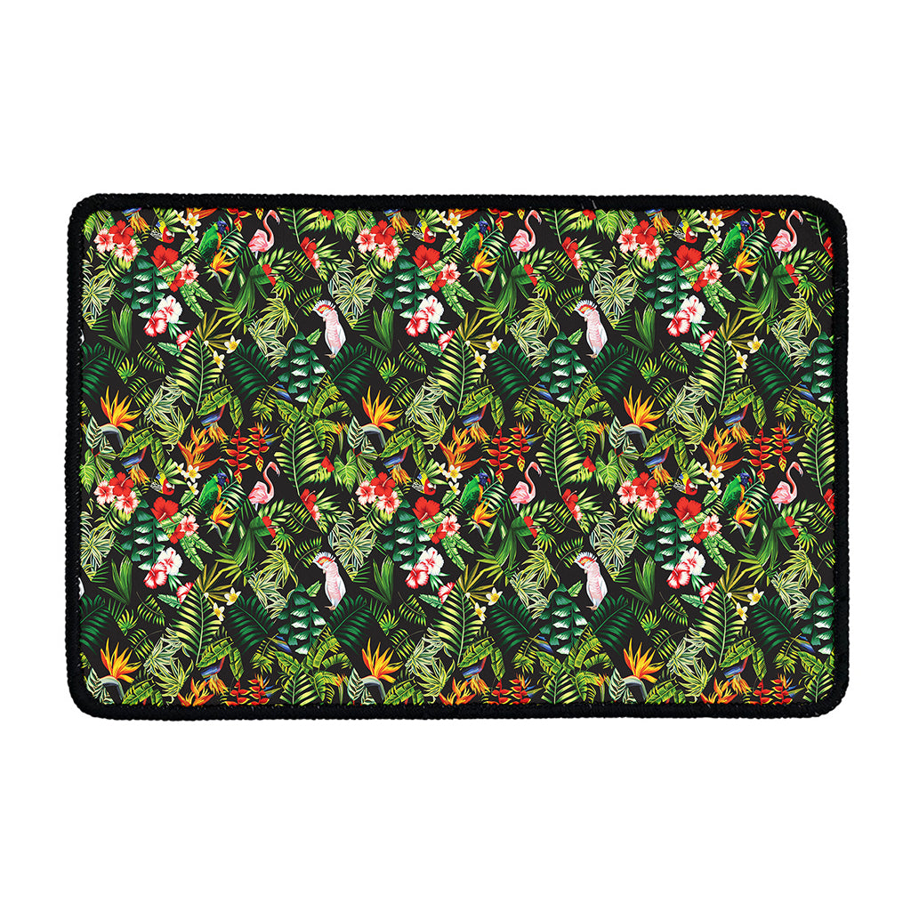 Tropical Patchwork Pattern Print Kitchen Mat
