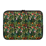 Tropical Patchwork Pattern Print Laptop Sleeve