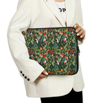 Tropical Patchwork Pattern Print Laptop Sleeve