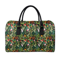 Tropical Patchwork Pattern Print Leather Duffel Bag