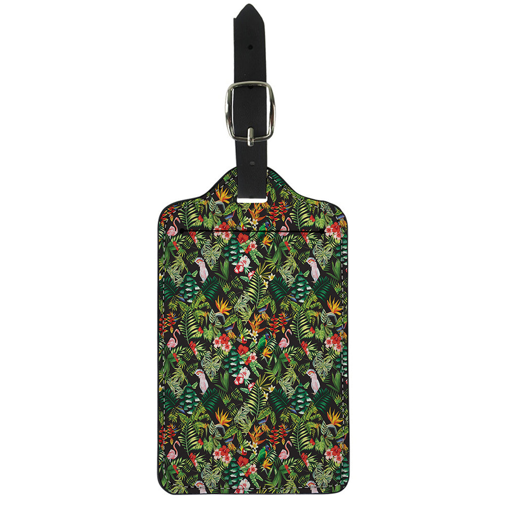 Tropical Patchwork Pattern Print Luggage Tag