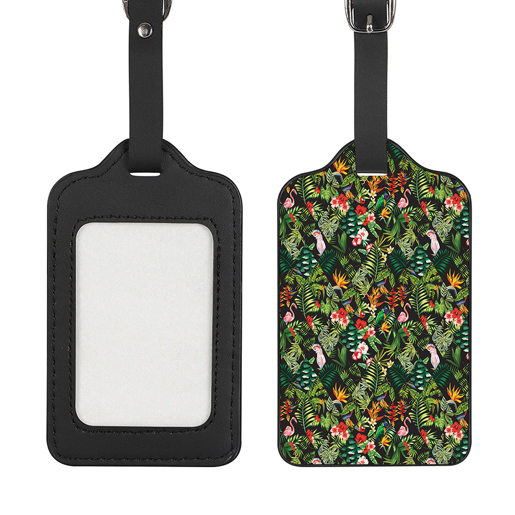 Tropical Patchwork Pattern Print Luggage Tag
