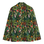 Tropical Patchwork Pattern Print Men's Blazer