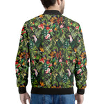 Tropical Patchwork Pattern Print Men's Bomber Jacket
