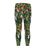 Tropical Patchwork Pattern Print Men's leggings