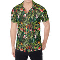 Tropical Patchwork Pattern Print Men's Shirt