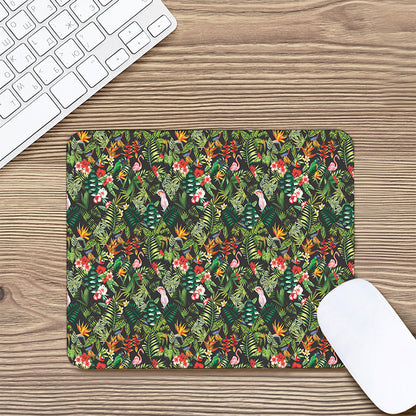 Tropical Patchwork Pattern Print Mouse Pad