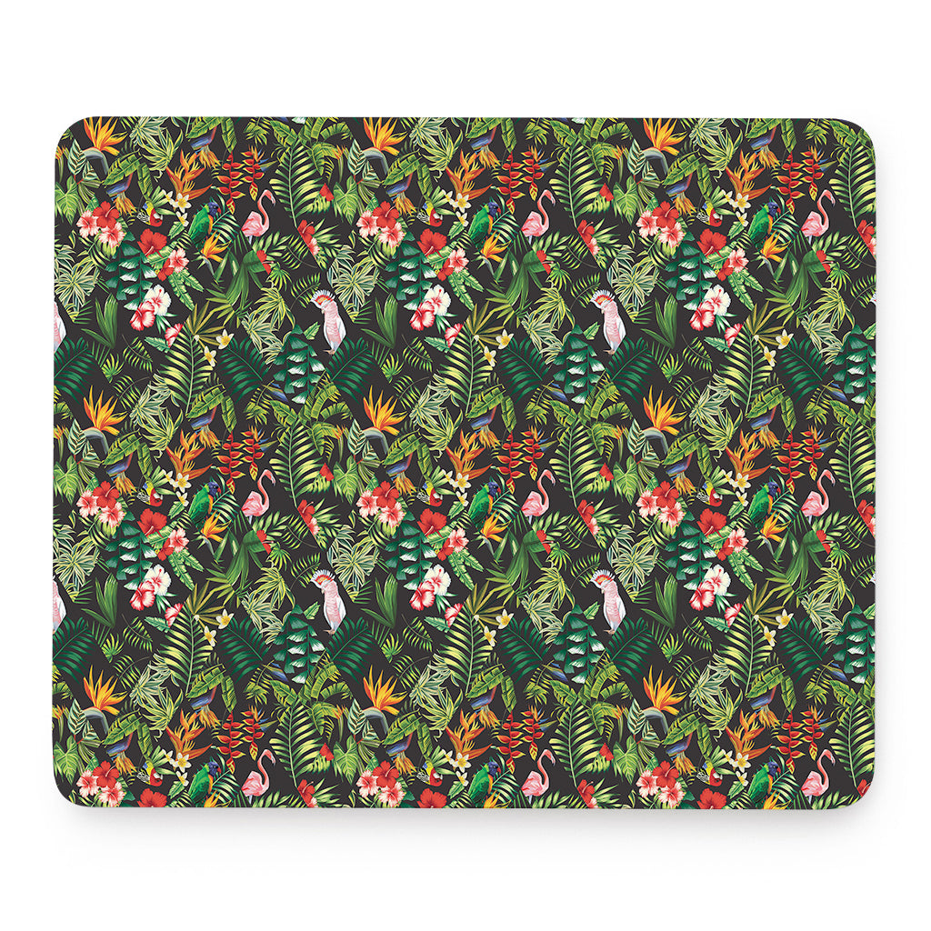 Tropical Patchwork Pattern Print Mouse Pad
