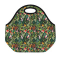 Tropical Patchwork Pattern Print Neoprene Lunch Bag