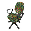 Tropical Patchwork Pattern Print Office Chair Cover