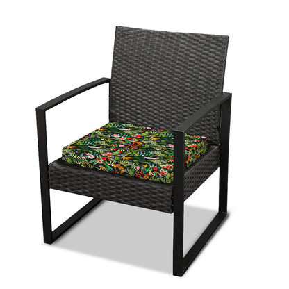 Tropical Patchwork Pattern Print Outdoor Seat Cushion Cover