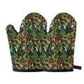 Tropical Patchwork Pattern Print Oven Mitts